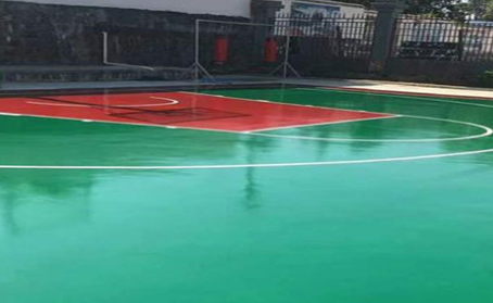 河南篮球场翻新地面